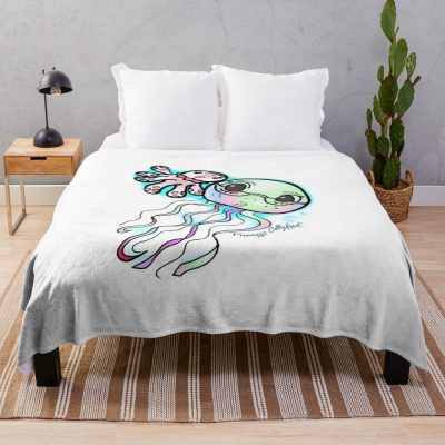 Princess Jellyfish Cute Throw Blanket