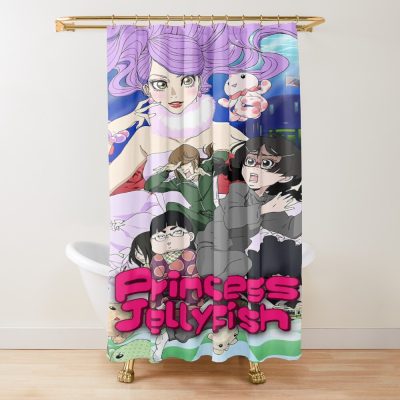 Princess Jellyfish Funny Shower Curtain