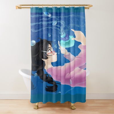 Princess Jellyfish Kurashita Shower Curtain
