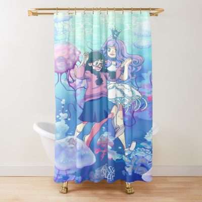 Jellyfish Princess Shower Curtain