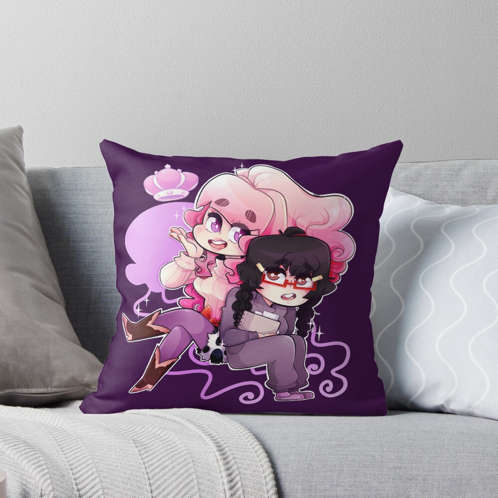 Jellyfish Gals Throw Pillow