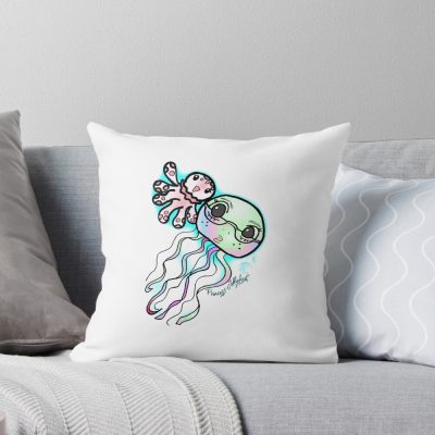 Princess Jellyfish Cute Throw Pillow