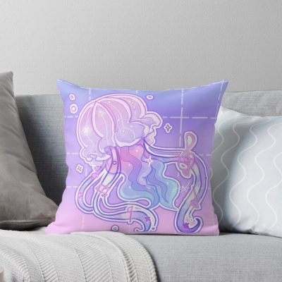 Jellyfish Princess Throw Pillow